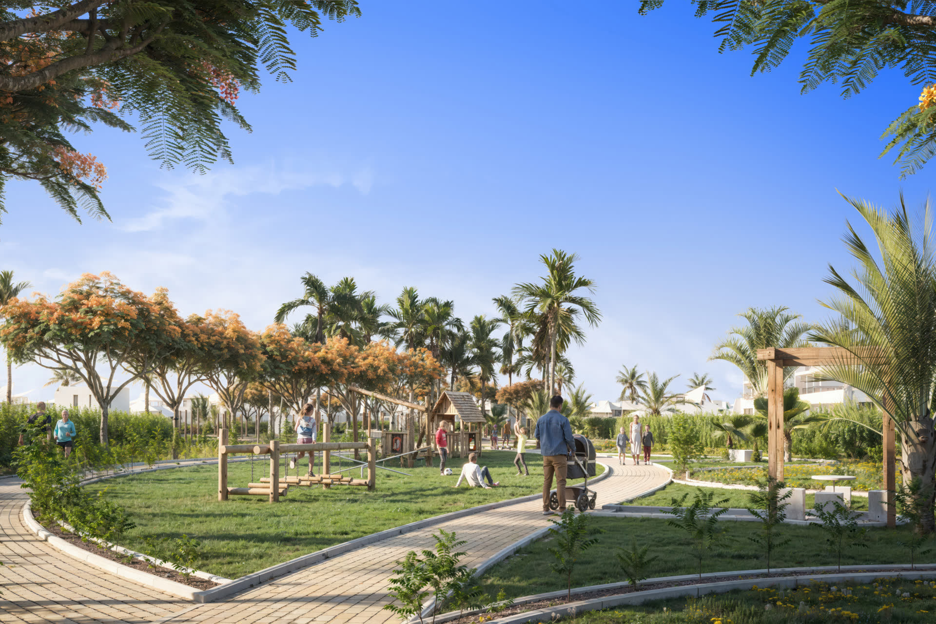 Parques y áreas verdes de Flamencos Condominio